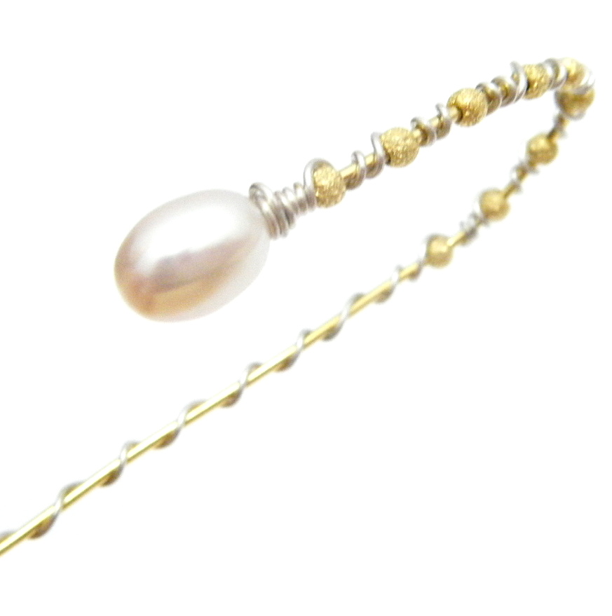 Single Pearl and Beads Bookmark